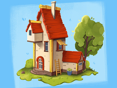 Tiny House 2d animation design home house illustration sweet vector