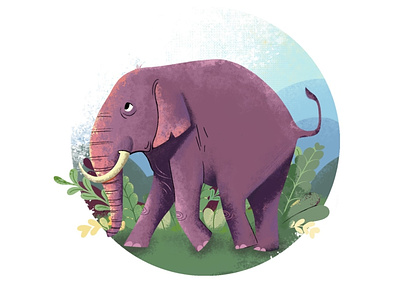 Baby elephant 2d animal animation baby elephant character design elephant illustration vector