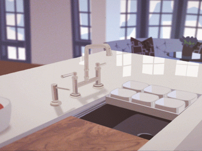 Washbasin, Bad water 2d bad washbasin animation gif water