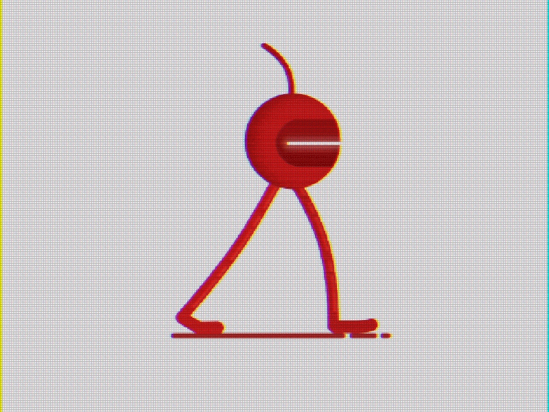 Robbbot after animation character circle effects gif machine robot texture walking