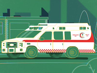 Ambulance car, style frame for my new project