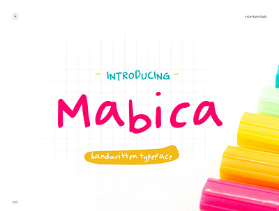 Mabica typeface design font graphic design handwritten identity typeface typography