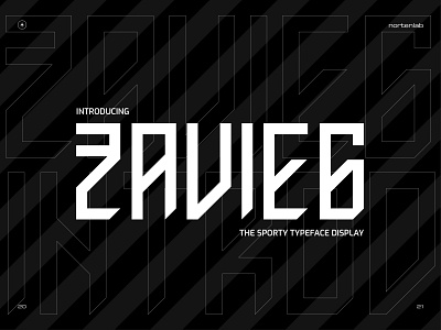 Zavieg Typeface advertising display font new product sport type typography