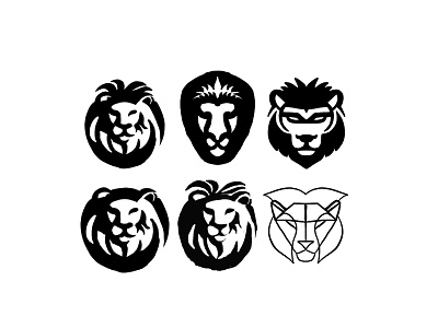 Lion head sketch branding design lion logo procreate sketch