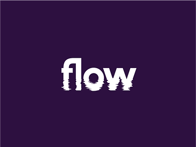 flow, effect, water, logo, typography