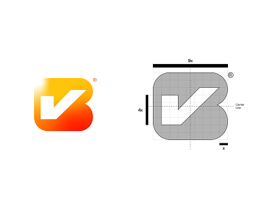 B icon app b concept futuristic icon legal todo