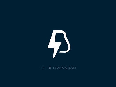 P + B Monogram app design logo monogram template