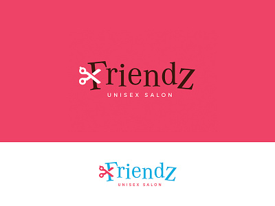 Friendz barber designs logo salon saloon shop