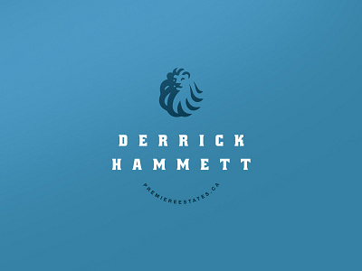 Derrick Hammett agent logo builder design iconic lion logo