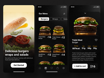 Food App Design Concept app design food mobile ui