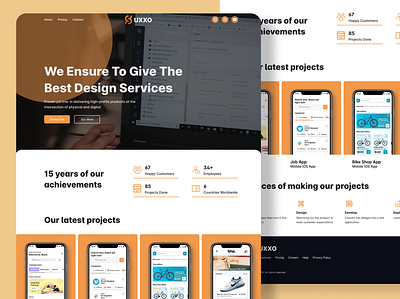 Simple UiUx Website Design design landing page ui ux website