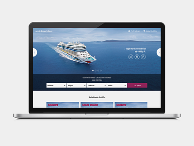 Cruise aggregator aggregator branding cruise ui ux web