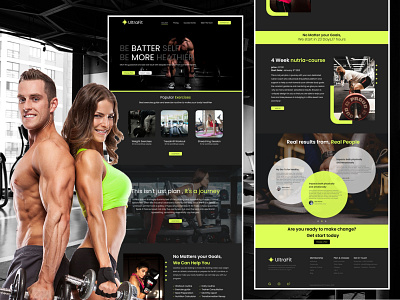 Gym Website landing page