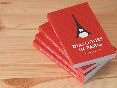 Dialogues in Paris book design dialogues illustration layout montenegro paris short stories tijana živaljević