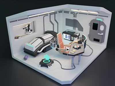 Sci-fi workplace