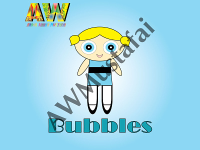 Bubbles - The Powerpuff Girls branding design graphic design icon illustration logo vector