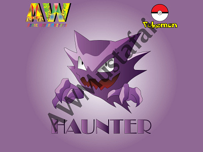 Haunter - Pokemon branding design graphic design icon illustration logo vector