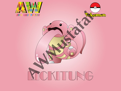 Lickitung - Pokemon branding design graphic design icon illustration logo vector