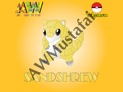 Sandshrew - Pokemon branding design graphic design icon illustration logo vector