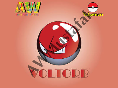 Voltorb - Pokemon branding design graphic design icon illustration logo vector
