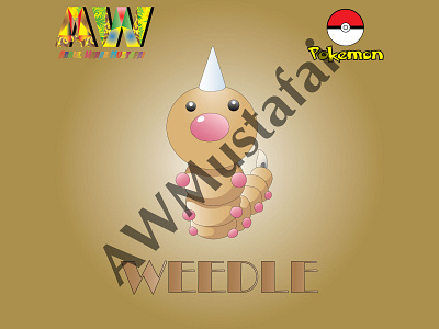 Weedle- Pokemon branding design graphic design icon illustration logo vector