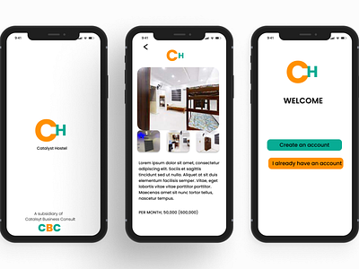 CATALYST HOSTELS app design ui uidesign uiux ux uxdesign