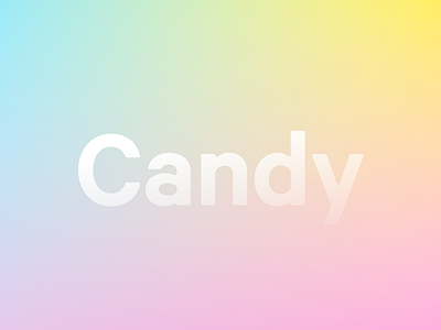 Candy 🍭 candy design gradient illustration light minimal pastel simple