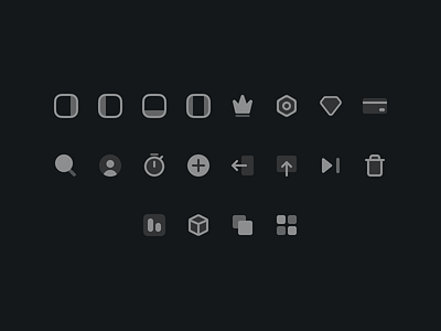 Campfire Icons app branding campfire dark design duotone icons illustration minimal simple ui