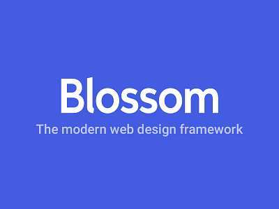 Blossom Logotype blossom blossom ui design design framework logo logotype