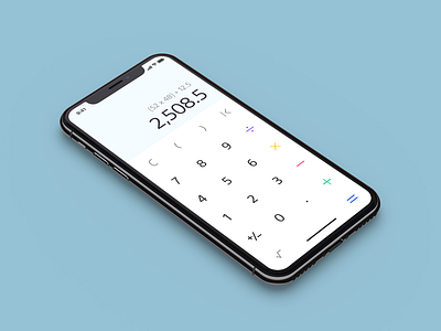 Calculator Interface app calculator concept interface ios iphone layout light minimal mobile ui