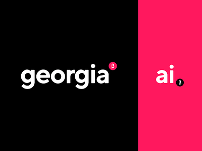 Georgia branding assistant beta bold branding logo minimal simple strong wordmark