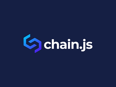 chain.js Logo Design blockchain brand brand identity branding chain crypto design logo logotype vector