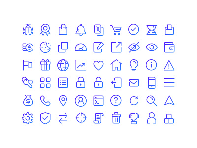 UI icon set app design glyph gradient iconography icons icons design icons set simple ui universal web