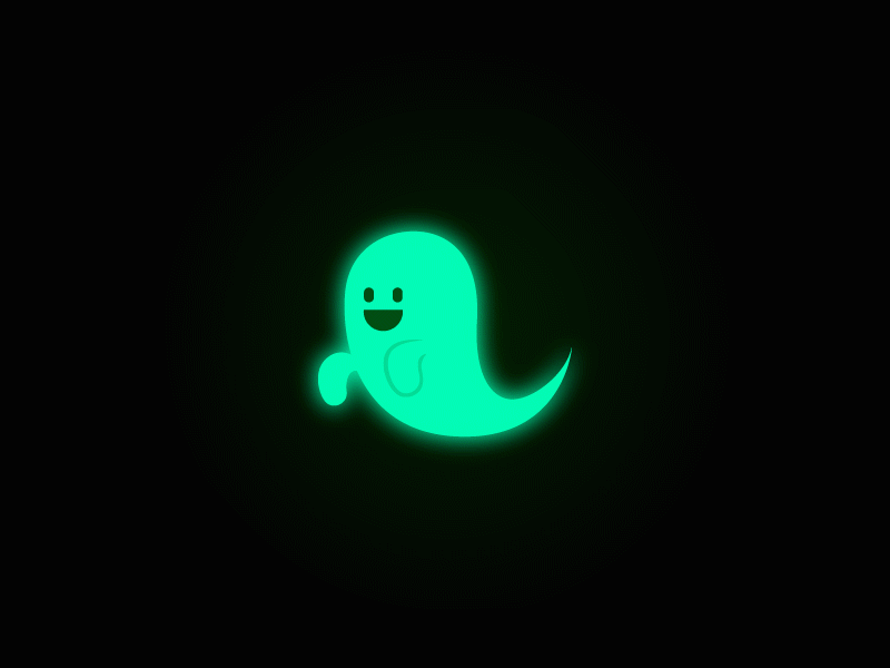 Spooky but Cute aftereffects animated animation character character animation design ghost halloween happy illustration simple spooky vector vector art warmup