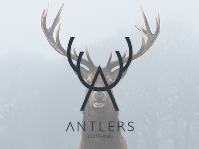 antlers clothing brand logo design antlers logo branding branding logo graphic design logo logo design logo designing minimalist minimalist logo modern logo