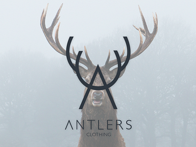antlers clothing brand logo design