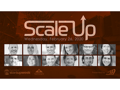 Scale Up Day Promo branding design photoshop