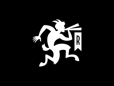 Revel Logo v4 horns instrument logo mythological pan satyr tea