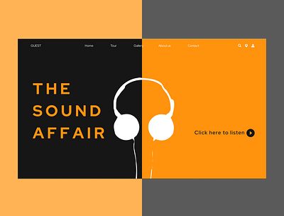 MUSIC WEBSITE / LANDING PAGE app branding design graphic design icon landing page logo motion graphics typography ui ux vector