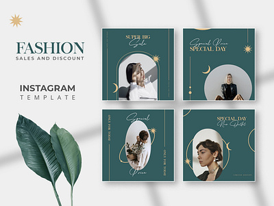 Fashion Promotion Instagram Post Template design elegant fashion geometric graphic design instagram luxury marketing minimalist post promotion simple social media story template