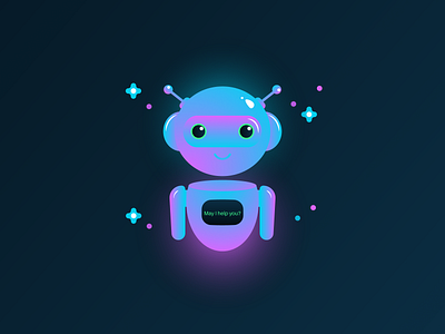 Chatbot mascot design ai chat artificial intelligence branding character chatbot chatbot ai design farhadgraphics humanid robo illustration logo design minimal online chating robo robot