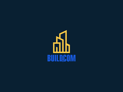 BUILDCOM - Real Estate Logo Design brand identity branding buildcom building business company constraction corporate corporation design logo logo design logo presentation minimal real estate skyscraper