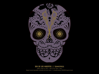 Dia de Los Muertos Poster gig poster poster skull vector