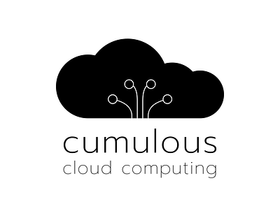 Cumulous branding design illustration logo