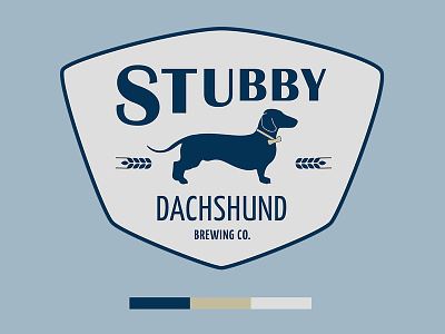 Stubby Dachshund Brewing Company beer beer branding branding brewery design green bay logo santagaj trinamic trinamic digital vector wisconsin