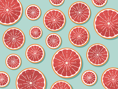 Grapefruit Pattern grapefruit illustration pamplemousse pattern ruby red grapefruit summer vector
