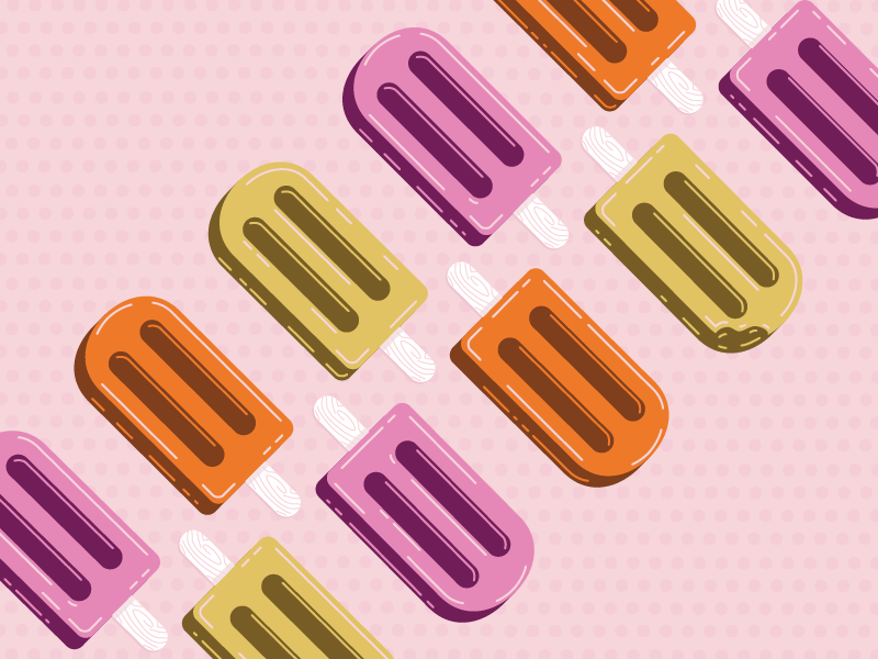 Summer Is Almost Over! animation drip gif illustration melting pattern pop popsicle summer