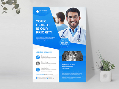 Medical and Healthcare Flyer pharmaceutical