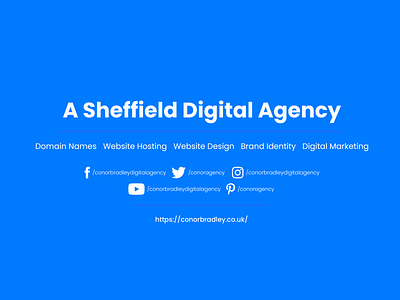 Conor Bradley - Sheffield Digital Agency Header branding graphic design logo