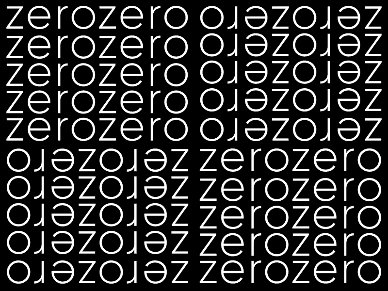 Zero animated graphic motion type typography zero